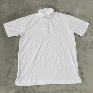 Collars & Co Dress Collar Polo Shirt Mens Small White Featherweight New NWOT